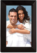 Lawrence Frames Estero Collection, Black Wood 4 by 6 Picture Frame - color: Black, size: 4x6