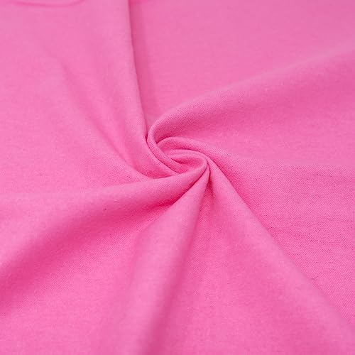 RTC Fabrics 42"/43" Wide 100% Cotton Flannel Solid Hot Pink Color DIY Crafting, Quilt, Sewing Fabric By Bolt - color: Hot Pink, size: 8 yard bolt