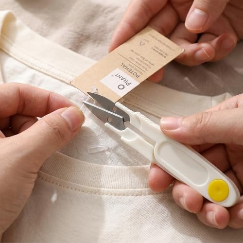 Seam Ripper for Sewing 4-Pc Set, Large and Small Stitch Ripper with Thread Snips, Ergonomic Thread Remover Tool with Metal Thimble for Embroidery, Quilting, Hemming