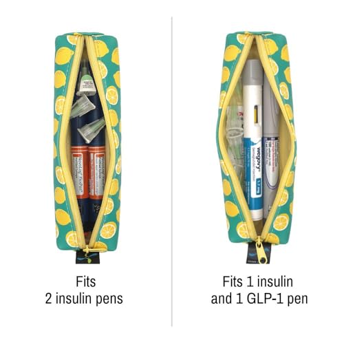 Sugar Medical MedMate GLP-1 & Insulin Pen Travel Case for 2 Pens - color: Lemonelle