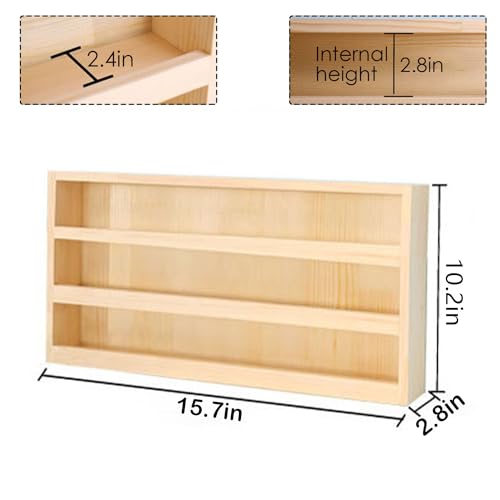 Wood 3 Layers Storage Organizer, Washi Tape Box with Hanging Hook, Divider Closet Container Holder for Sewing,Thread, Office Supplies, Craft Supplies, Jewelry, Accessories - color: 3 Layers