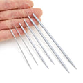 Acoeitl 6 Pcs 3 Size Aluminum Blunt Yarn Needles Large Eye Wool Needles for Yarn Crochet Weaving Darning Tapestry Needle for Beginners Sewing Needles Stitches (5.1 in,4 in,2.8 in) - style: Grey-5.1In/4In/2.8In