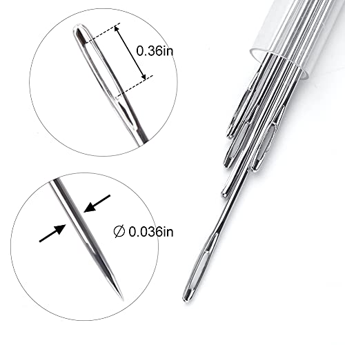 Wonvoc Long Sewing Needles, 5 Sizes 3.5/3.9/4.9/5.9/6.9 Inch Long Needles - size: 5 PCS