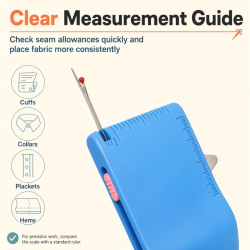 Magnetic Sewing Machine Sleeve Tool,Magnetic Seam Guide for Sewing Machine. - color: Blue