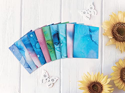 Craftido -25 Options- 100% Cotton Quilting Fabric Bundles 10pcs Fat Quarters 18”x21”-Medium Weight 5.2 oz- Soft Cotton for Quilting, Sewing Project, Patchwork, DIY Crafts - Rainbow Inks - color: Rainbow Inks