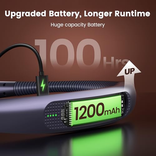 Glocusent Upgraded Neck Light,100Hrs Slimmer Reading Light for Books in Bed - color: Blue