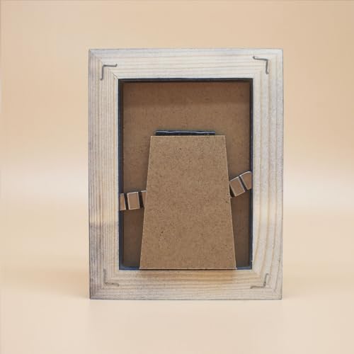 2x3 Picture Frame Solid Wood,Blue. Table Top or Wall - color: Blue, size: 2x3