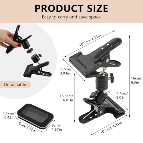 Portable Embroidery Hoop Stand Holder, 360° Adjustable Rotating Desktop Stand, Hands-Free and Space-Saving for Embroidery and Craft Projects