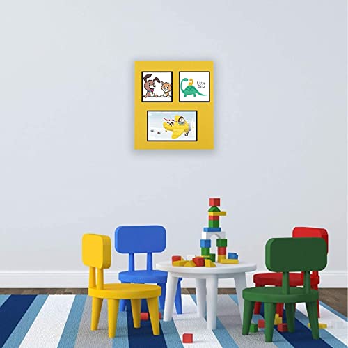 Savita 5Pcs 10x9 Inch 3mm Thick Felt Sheets, Stiff Felt Hard Craft Fabric Squares for Kids DIY Crafts Patchwork Embroidery Sewing Crafting Project (Yellow) - color: Yellow