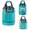 MYBAGZING Expandable Crochet Organizer - Yarn & Crochet Tote with Drawstring Closure - Ideal Gift - color: Teal-Ⅰ, size: Large-Drawstring Closure