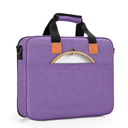 LUXJA Embroidery Project Bag, Embroidery Kits Storage Bag (Bag Only), Purple - color: Purple