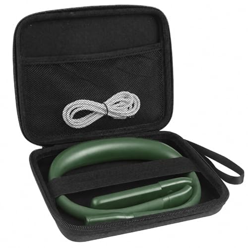 Bendable Neck Light with Storage Case, Dimmable Reading Light - color: Green Light with Storage Case