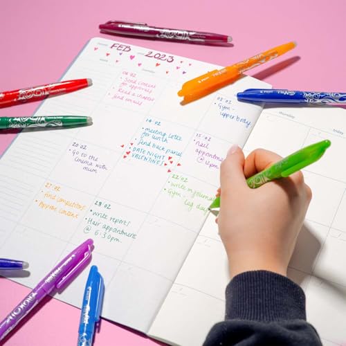 PILOT Frixion Heat/Friction Erasable Rollerball Pen FR7 - Medium Line 0.7mm Tip Nib - Pillow Pack of 3 (Blue) - color: Blue