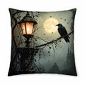 Moonlit Castle Raven Linen Pillow Cover 18x18 Gothic Dark Romance - color: Pa10055, size: 18" x 18" (Pack of 1)