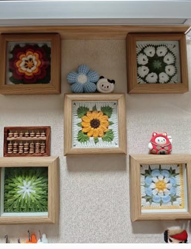 4x4 Small Shadow Box Picture Frame Display Case Tabletop Wall,1-Pack Beige - color: 1pcs beige