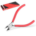 HAUTMEC 5" Precise Small Flush Cutters of Engineer Wire Cutters Pliers Side Cutters with Location Pin for Fine Shearing, Perfect for Circuit Board Cutting, Electronic Components, HT0327 - color: 5 Inch-1pcs