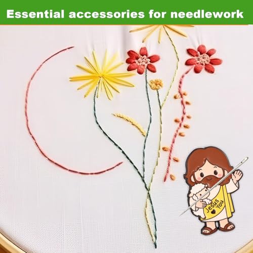 Jesus Needle Minder, Funny Magnetic Cross Stitch Needle Minder