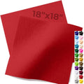 IONTACH 18" X 18" Soft Felt Sheets 1.6mm Thick (2 Packs, Red) - color: Red