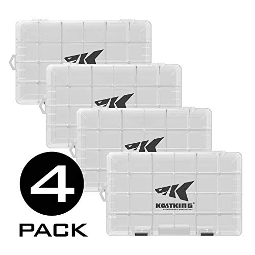 KastKing Utility Tackle Boxes, 3600 and 3700 Fishing Tackle Trays - color: Standard, size: 3700(4Pack)