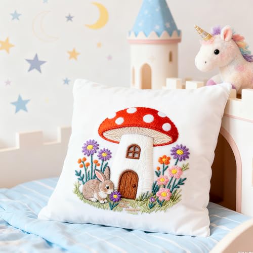 ORIGACH 4 Sheets Animal Water Soluble Embroidery Patterns Stabilizers - color: Forest Animal
