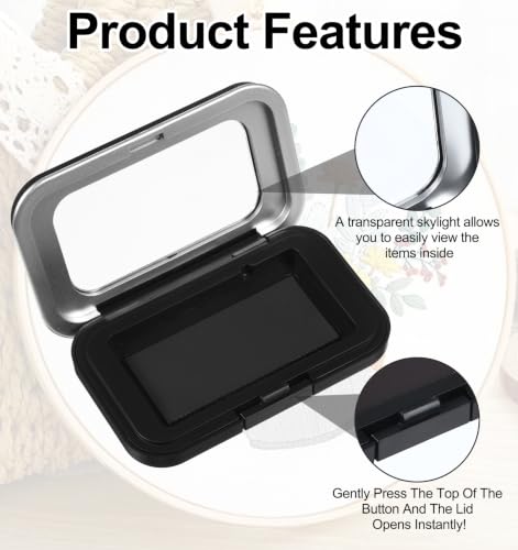 2Pcs Magnetic Needle Holder, Magnetic Needle Case with Clear Lid