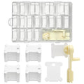 Embroidery Floss Organizer Set, 24 Grids, 200 Bobbins & Thread Winder