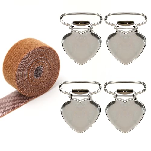 Set 4pcs Canvas Stretch Clip for Cross Stitch, Scroll Rod Side Tensioner Universal Hand Embroidery Needlework Frame Sewing Gadget Accessories Tensioner Clip Stretch DIY Quilting