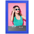 Icona Bay 4x6 Blue Picture Frame - Solid Wood, Pizzazz Collection - color: Blue, size: 4x6
