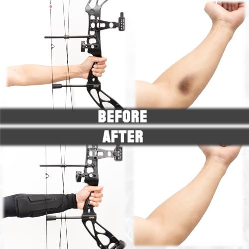 Archery Arm Guard Bowstring Hit Prevention Forearm Protective Bracer - size: 8 Inches Long