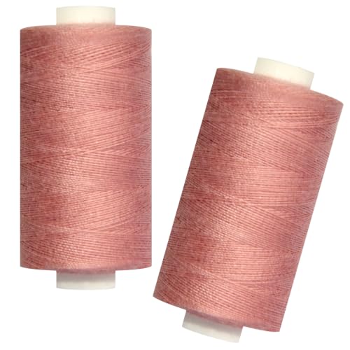 All Purpose Polyester Sewing Thread-2 Spools for Hand and Machine Sewing(Light Khaki) - color: Light Khaki
