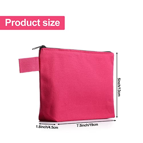 Saintrygo 30 Pcs Canvas Makeup Bags Bulk,7.5 X 5 X 1.8 Inch,Classic - color: Classic, size: 7.5 x 5 x 1.8 Inch