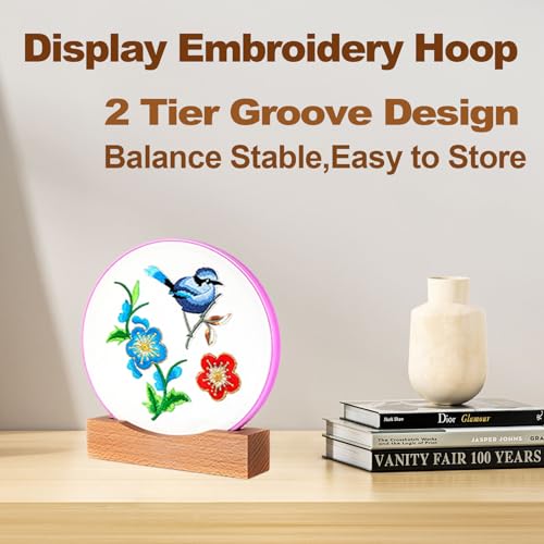 Embroidery Hoop Display Stand 3Pack Suitable Embroidery Hoop Frame,Cross Stitch Stand Base Embroidery Display Stand Display Cross Stitch Hoop Frame Stand (Suitable 7-9.6IN Frame)
