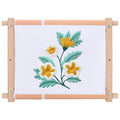 FREEBLOSS 16x12inch Embroidery Frame Wood Scroll Stitching Holder for Cross Stitch Scroll Frame for Needlepoint Quilting Sewing Cross Stitch Supplies