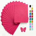 Hot Pink Felt Fabric Sheets Stiff 20 Pcs 8" X 12" 1mm Thick - color: Hot Pink