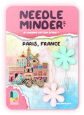 Awesome Pattern Studio Needle Minder Set – Paris Magnetic Needle Minder + 2 Needle Threaders. Enamel Pin for Cross Stitch, Embroidery and Craft - size: Paris Set #1