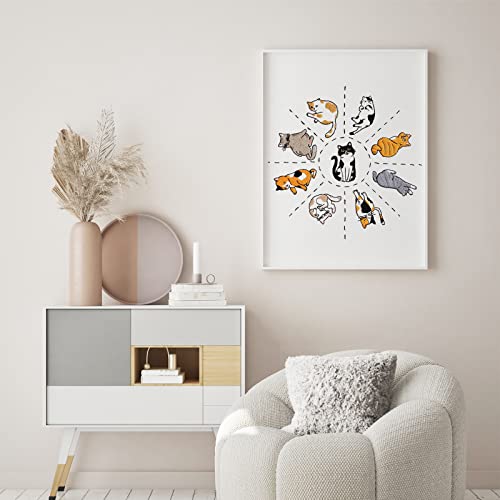 Louise Maelys Cat Embroidery Kit for Beginners Animal Pattern DIY Craft - color: kit-9
