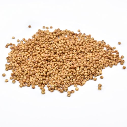 8/0 3mm Tiny Yellow Glass Seed Beads for Jewelry Making Japanese Round rocailles DIY Craft Approx.1600Pcs - color: Yellow, size: 3mm 8/0
