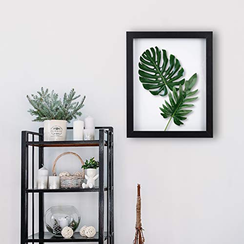 Muzilife 8x10 Shadow Box 3D Picture Frame with Mat, Wood, 1 Pack, Black - color: 1pcs 8x10-black