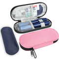 CDBXPRG Insulin Pen Cooler Travel Case, 2 TSA Approved Ice Packs Pink - color: Pink