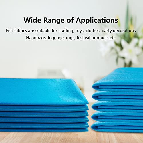 Jtnohx Color Felt Sheets 1 Square Yard Craft Felt Fabric Sky Blue 1.4mm - color: Sky Blue