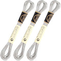 3 Skeins Metallic Embroidery Floss, Glitter Embroidery Thread String, Polyester Cross-Stitch Threads for Hand Embroidery, String Art, DIY Bracelet- Silver - color: Silver
