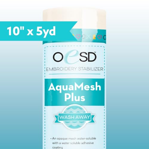 OESD AquaMesh Plus Wash Away Embroidery Stabilizer 10" x 5 Yd Roll