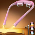 Glocusent Neck Light with Timer, 100 Hours Book Light for Bedtime Reading - color: Pink