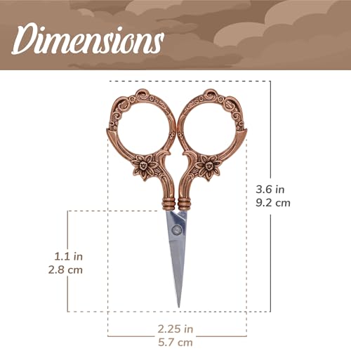 JubileeYarn Blooming Embroidery Scissors - Silver - 3 Scissors - color: Blooming - Silver, size: 3 Scissors