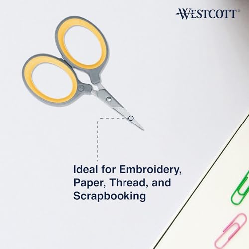 Westcott 2.5" Fine-Tip Craft Scissors with Titanium-Bonded Blades for Crafting, Sewing & More - style: 2.5" Sewing Scissors