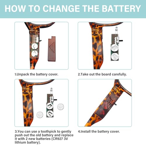 Bright LED Readers with Light Magnifying Glasses Blue Light Blocking Eyeglasses for Women Men Nighttime LED Reading Glasses+100 - size: +100