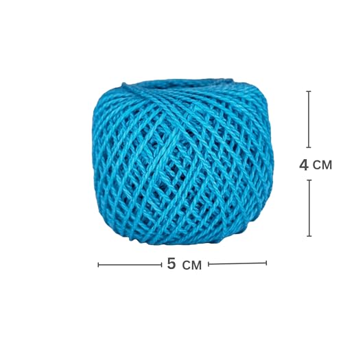 KGS Crochet Thread Cotton Yarn Balls | Size 8 | 10 Balls | 10 Grams Each Ball | Total 100 Grams of Pearl Cotton Thread for Crocheting, Cross Stitch, Needlepoint Hand Embroidery (Sky Blue) - color: Sky Blue
