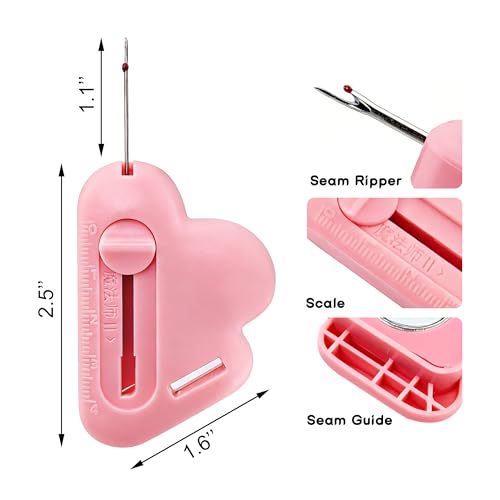 BlingKingdom 2pcs Magnetic Seam Guides for Sewing Machine, and Seam Ripper