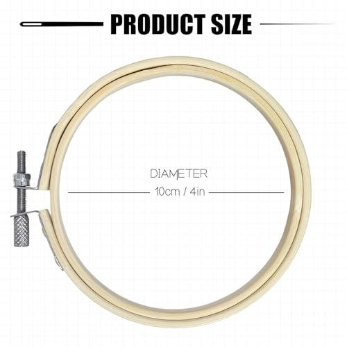 4 Inch 12Pcs Small Embroidery Hoops, Round Hoop Rings Bulk, for Cross Stitch - style: 4IN/10CM