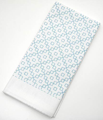 Yokota Daruma Sashiko Cloth Sashiko Fabric - Pre-Printed Sashiko Sampler - White with English Instruction Inside (White Dahlia) - color: White Dahlia